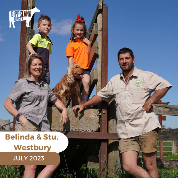 Belinda & Stu Griffin, Westbury // July 2023 "Farming Conversations" Calendar