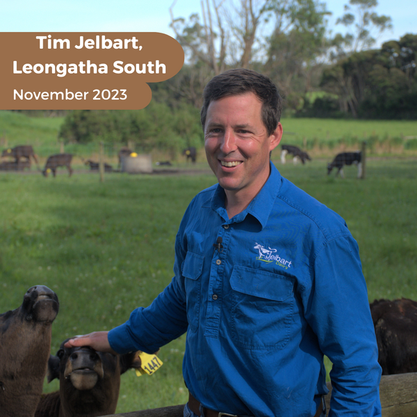 Tim Jelbart, Leongatha South // November 2023 "Farming Conversations" Calendar