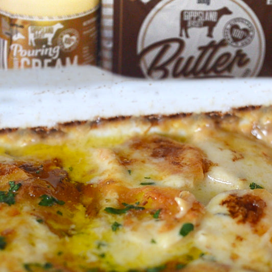RECIPE// Roast Garlic Potato Bake