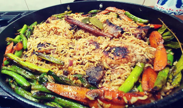 RECIPE// Savoury - Tandoori grilled pork chops with Spicy Ghee Rice